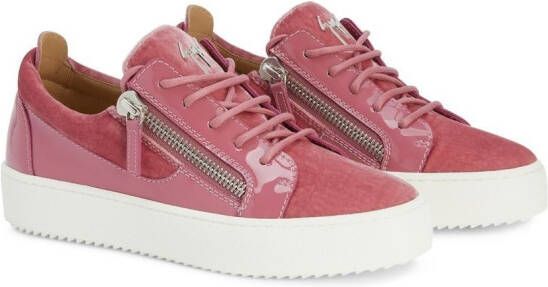 Giuseppe Zanotti Gail low-top sneakers Roze