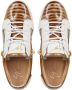 Giuseppe Zanotti Gail sneakers met slangenleer-effect Bruin - Thumbnail 4