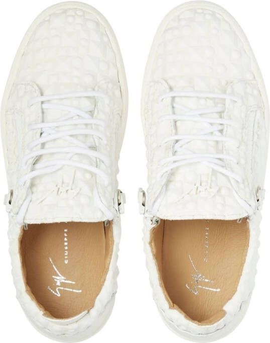 Giuseppe Zanotti Gail sneakers met studs Wit