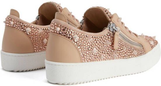 Giuseppe Zanotti Gail sneakers verfraaid met studs Roze
