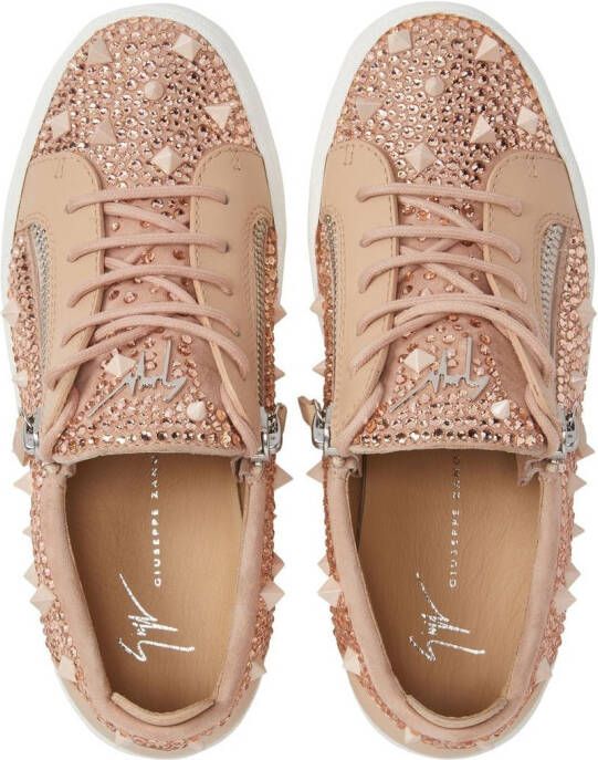 Giuseppe Zanotti Gail sneakers verfraaid met studs Roze