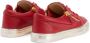 Giuseppe Zanotti Gail leren sneakers met rits Rood - Thumbnail 3