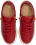 Giuseppe Zanotti Gail leren sneakers met rits Rood - Thumbnail 4