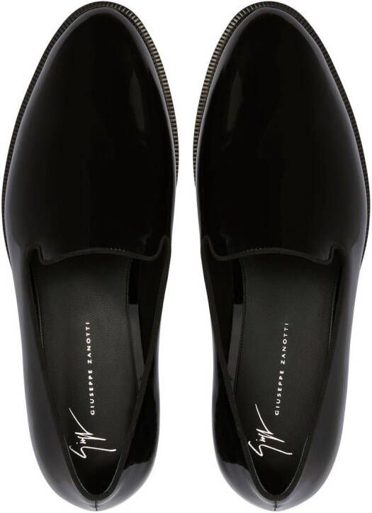 Giuseppe Zanotti Loafers verfraaid met kristallen Zwart