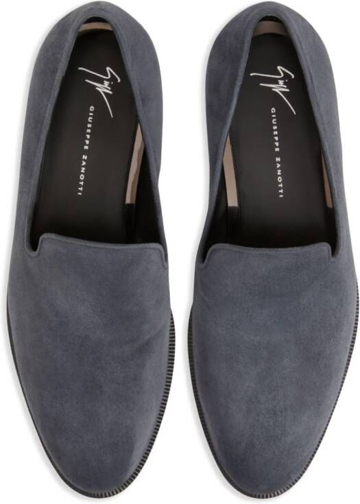 Giuseppe Zanotti Gatieni suède loafers Grijs