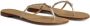 Giuseppe Zanotti Gentille leren teenslippers Beige - Thumbnail 2