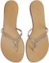 Giuseppe Zanotti Gentille leren teenslippers Beige - Thumbnail 4