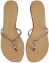 Giuseppe Zanotti Gentille leren teenslippers Rood - Thumbnail 4