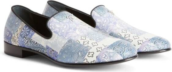 Giuseppe Zanotti Gipsy Lewis leren loafers Blauw