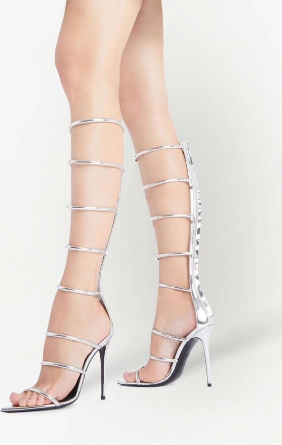 Giuseppe Zanotti Gladiator sandalen Zilver