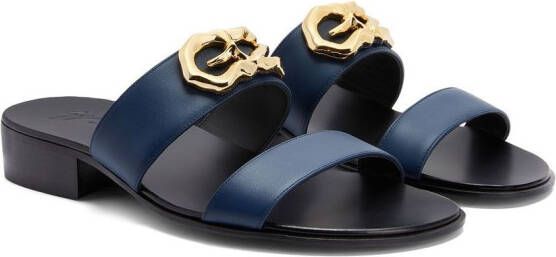 Giuseppe Zanotti Gregorie leren sandalen Blauw