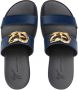 Giuseppe Zanotti Gregorie leren sandalen Blauw - Thumbnail 4