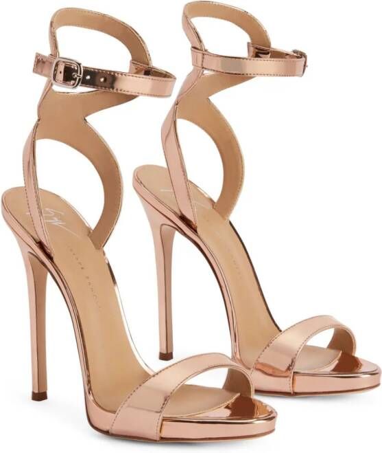 Giuseppe Zanotti Gwyneth metallic sandalen Roze