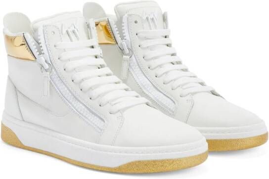 Giuseppe Zanotti GZ 94 leren sneakers Wit