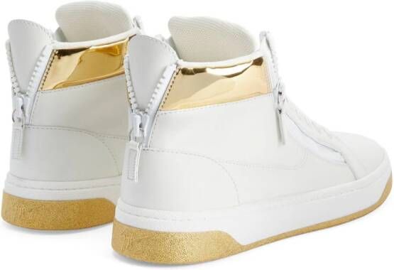 Giuseppe Zanotti GZ 94 leren sneakers Wit