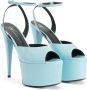Giuseppe Zanotti GZ Aida sandalen met plateauzool Blauw - Thumbnail 2