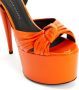Giuseppe Zanotti GZ Aida sandalen met plateauzool Oranje - Thumbnail 4