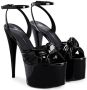 Giuseppe Zanotti GZ Aida sandalen met plateauzool Zwart - Thumbnail 2