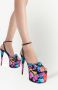 Giuseppe Zanotti GZ Aida sandalen met plateauzool Zwart - Thumbnail 4