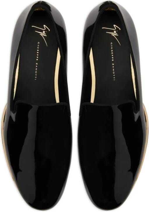 Giuseppe Zanotti GZ Flash leren loafers Zwart