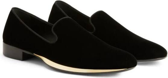 Giuseppe Zanotti GZ Flash slip-on loafers Zwart