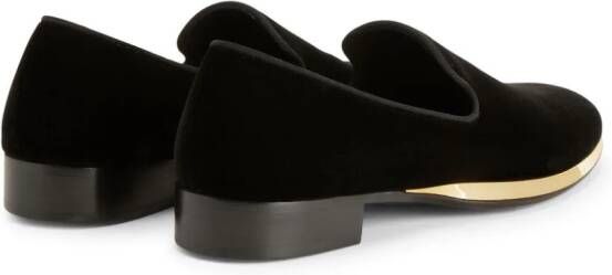 Giuseppe Zanotti GZ Flash slip-on loafers Zwart