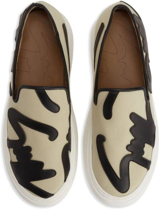 Giuseppe Zanotti GZ Mike Sign loafers Beige