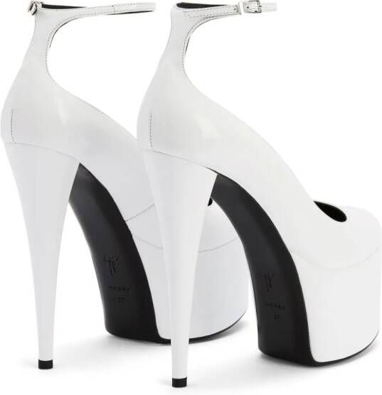 Giuseppe Zanotti Gz-Yana leren sandalen Wit