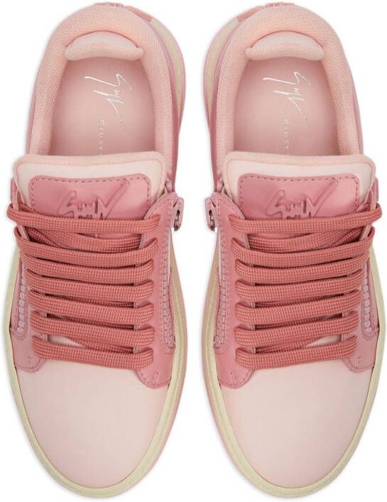 Giuseppe Zanotti GZ94 leren sneakers Roze