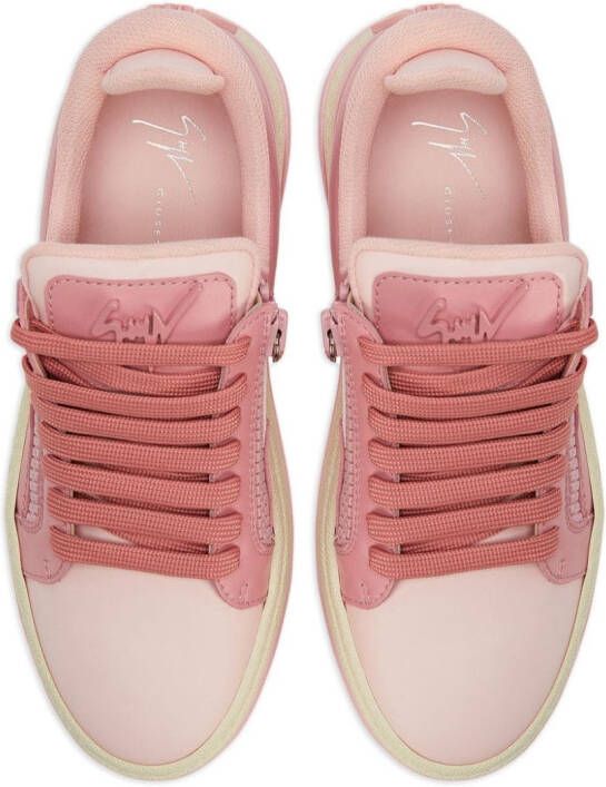 Giuseppe Zanotti GZ94 leren sneakers Roze