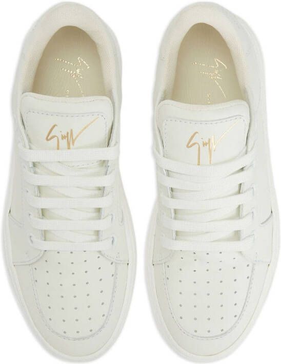 Giuseppe Zanotti Gz94 leren sneakers Wit