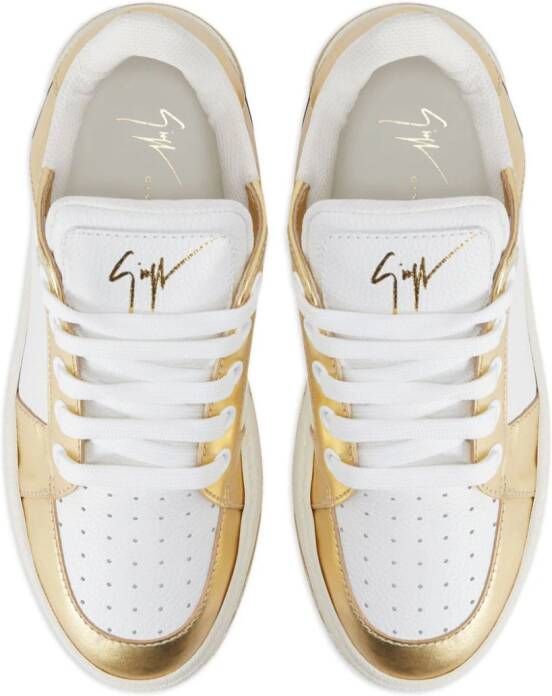 Giuseppe Zanotti GZ94 leren sneakers Wit