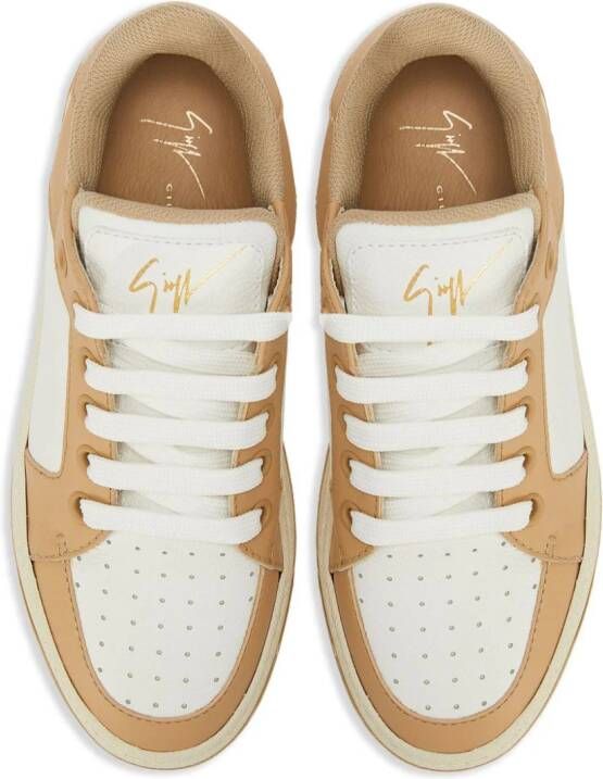 Giuseppe Zanotti GZ94 leren sneakers Wit