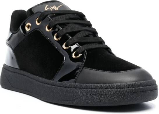 Giuseppe Zanotti GZ94 leren sneakers Zwart