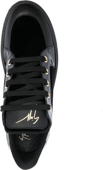 Giuseppe Zanotti GZ94 leren sneakers Zwart