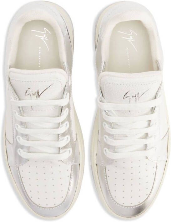 Giuseppe Zanotti GZ94 low-top leren sneakers Wit