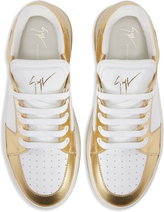 Giuseppe Zanotti GZ94 low-top leren sneakers Wit