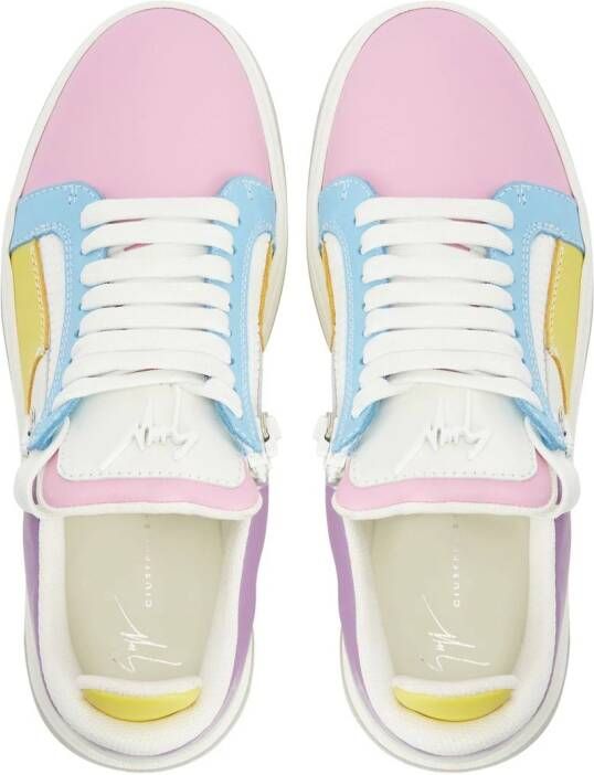 Giuseppe Zanotti GZ94 sneakers met colourblocking Wit