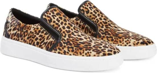 Giuseppe Zanotti GZ94 sneakers met luipaardprint Bruin