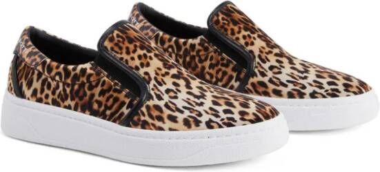 Giuseppe Zanotti GZ94 sneakers met luipaardprint Bruin