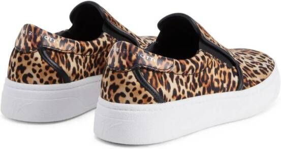 Giuseppe Zanotti GZ94 sneakers met luipaardprint Bruin