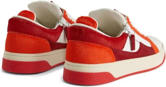 Giuseppe Zanotti GZ94 sneakers met vlakken Rood