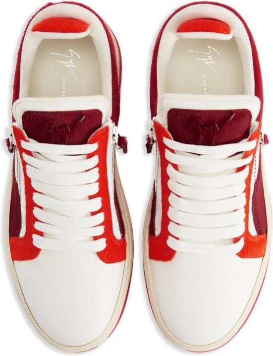 Giuseppe Zanotti GZ94 sneakers met vlakken Rood