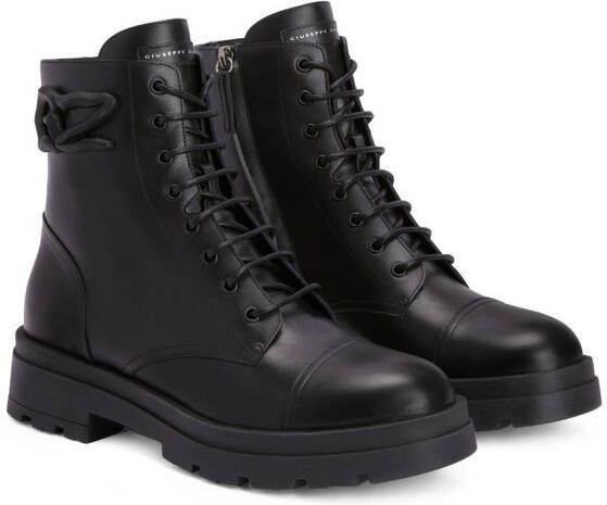 Giuseppe Zanotti Harlock Zali combat bootss Zwart