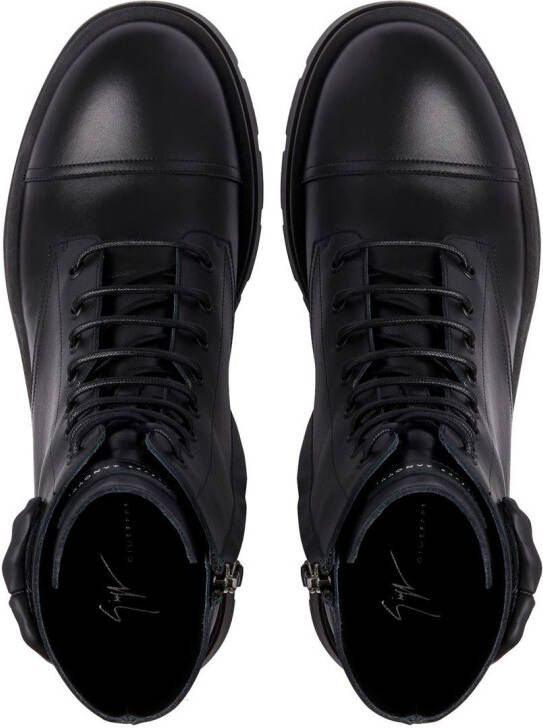 Giuseppe Zanotti Harlock Zali combat bootss Zwart