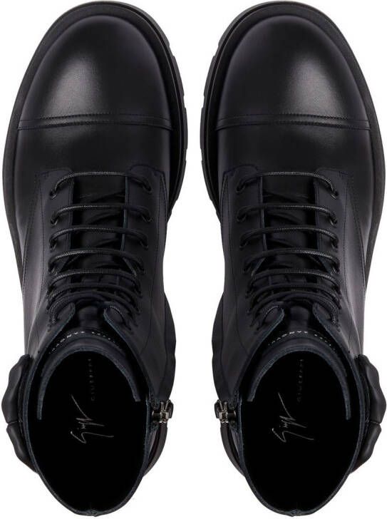 Giuseppe Zanotti Harlock Zali combat bootss Zwart