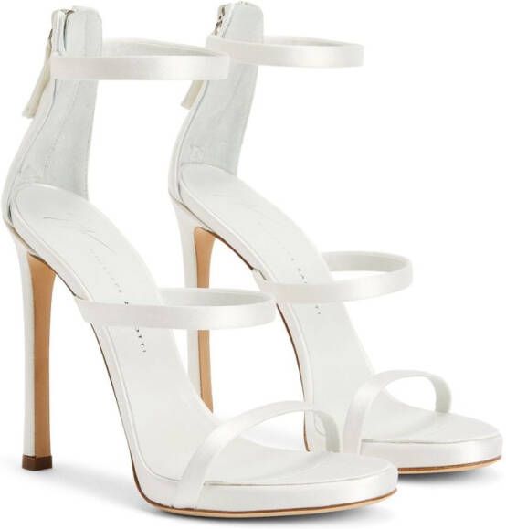 Giuseppe Zanotti Harmony leren sandalen Wit