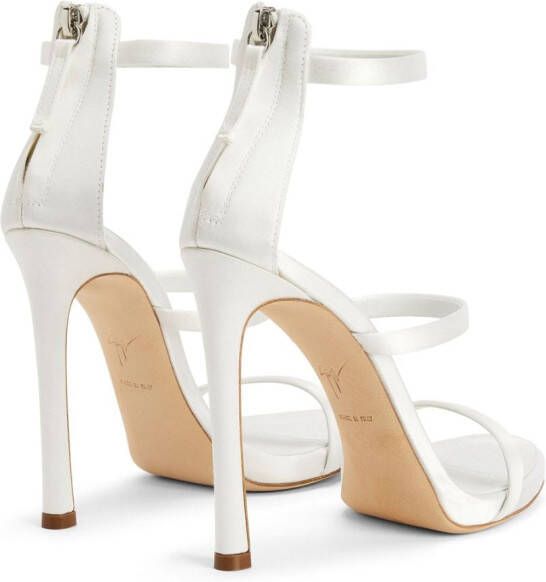 Giuseppe Zanotti Harmony leren sandalen Wit