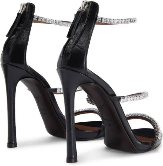 Giuseppe Zanotti Harmony sandalen verfraaid met kristallen Zwart