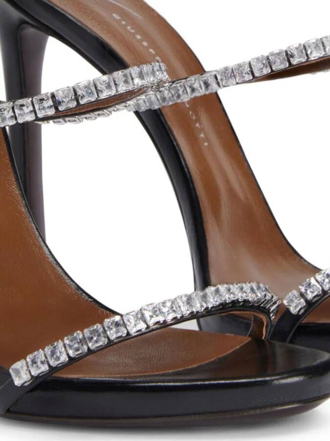 Giuseppe Zanotti Harmony sandalen verfraaid met kristallen Zwart